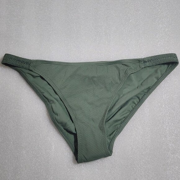 Xhilaration Green Pique Crochet Cheeky Bikini Bottom Textured Juniors XL 12-14 - Picture 1 of 4